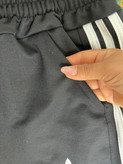 شلوارadidas دورس پنبه لاکرادار بغل نوار سه نخ مشکی زنانه