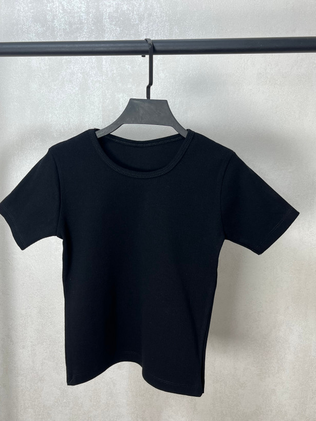 تیشرت کبریتی یقه گرد دخترانه