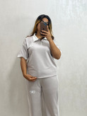 ست تیشرت یقهدار و شلوار زنانه | ست اسپرت و راحت تابستانی